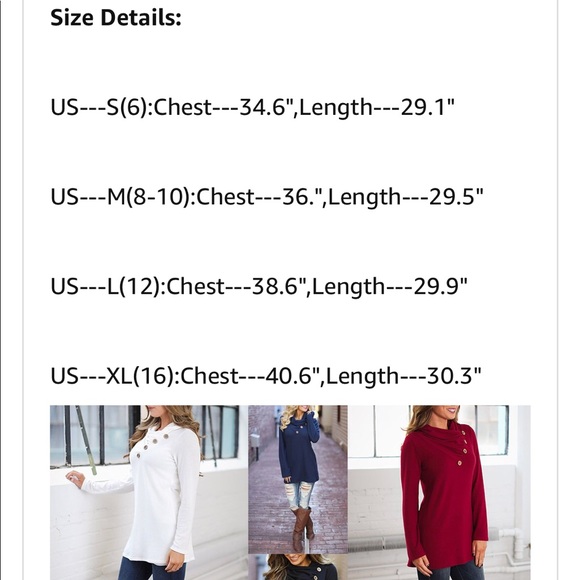 Beautiful women casual top long sleeve - Picture 6 of 6